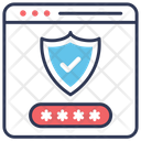 Password Protection Shield Icon