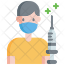 Patient Injection Vaccination Icon