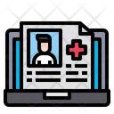 Patient Report Medical Report Laptop Icon