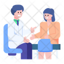 Patient With Doctor Icon