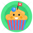 Patriot Cupcake Icon