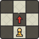 Pawn Moves Game Chess Icon