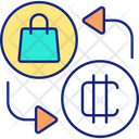 Pay With Cryptocurrency For Goods And Services Icon