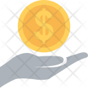 Hand Dollar Banking Icon