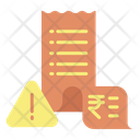 Payment Alert Warning Invoice Payment Alert Bill Payment Alert Icon