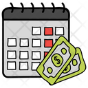 Installment Payment Schedule Payday Icon
