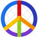 Peace Badge Peace Sign Icon