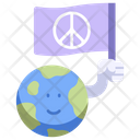 Peace World Flag Icon