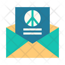 Peace Mail Peace Email Peace Envelope Icon