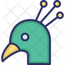 Peacock Peafowl Bird Icon