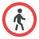 Pedestrian Crossing Sign Icon