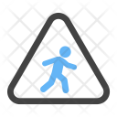 Pedestrian Sign Traffic Icon