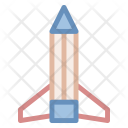 Pencil Rocket Starup Icon