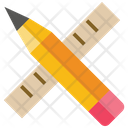 Pencil and ruler  Icon