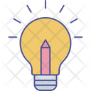 Pencil Bulb Icon