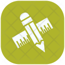 Pencil, Ruler, Design Icon