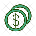 Penny Dollar Coins Coins Icon