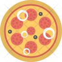Pepperoni Pizza Junk Icon