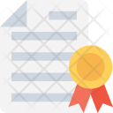 Certificat Diplome Acte Icône