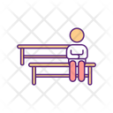 Person Sitting Bench Icon