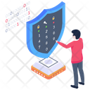 Cybersecurity Personal Data Protection Data Safety Icon