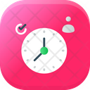 Personal Scheduler Clock Management Icon