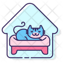 Ipet Sitting Pet House Pet Sleeping Icon