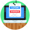 Spoofing Attack Password Hacking Spyware Icon