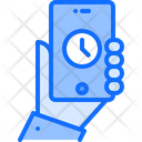 Phone Clock Smartphone Clock Hand Icon