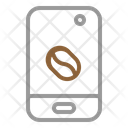 Phone Coffee Bean Icon