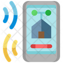Mobile Phone Responsive Domotics Icon