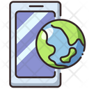 Phone World Globe Icon