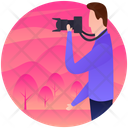 Photography Picture Capturing Cameraman Icon