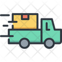 Pick Up Car Delivery Logistic Icon