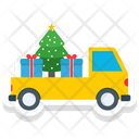 Car Trees Christmas Vehicle Icon