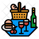 Picnic Basket Food Icon