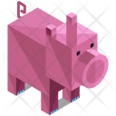 Pig Animal Isometric Icon
