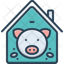 Pig In Pigsty Pig Boar Icon