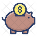 Piggy Bank Money Savings Piggy Money Box Icon