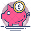 Piggy Bank Savings Business Icon