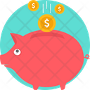 Piggy Bank Coin Icon