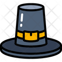Pilgrim Hat Clothes Dinner Icon