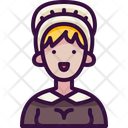 Pilgrim Woman Icon