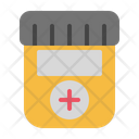 Pill Bottle Medicine Jar Medical Treatment Icon