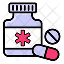 Pills Jar Medicine Bottle Drugs Icon