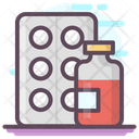 Pills Strip Capsules Drugs Icon