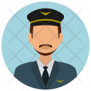 Pilot Man Avatar Icon