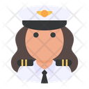 Pilot Woman Professional Icon