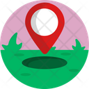 Golf Pin Location Icon