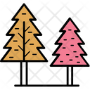 Fir Trees Larch Trees Evergreen Trees Icon